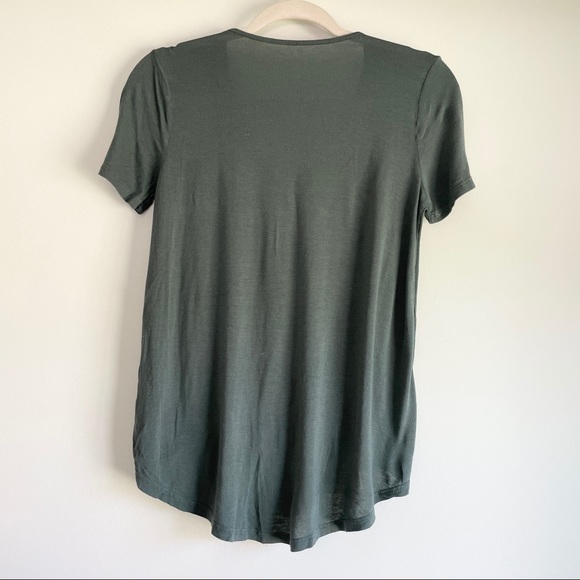 NORDSTROM | Blue Green Surplice Short Sleeve - Picture 3 of 5